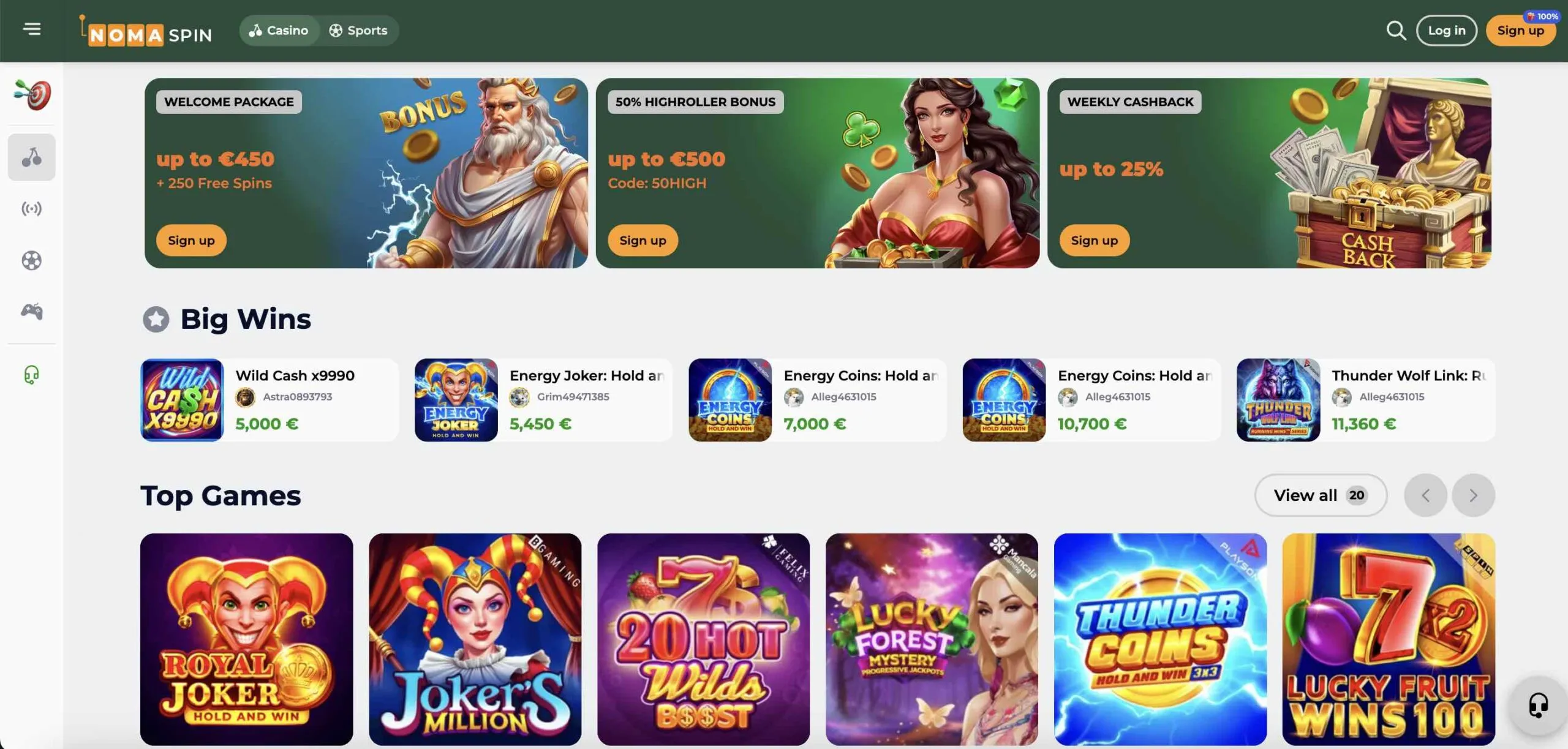 Nomaspin Nederland – Officiële Online Casino 2026 image 1