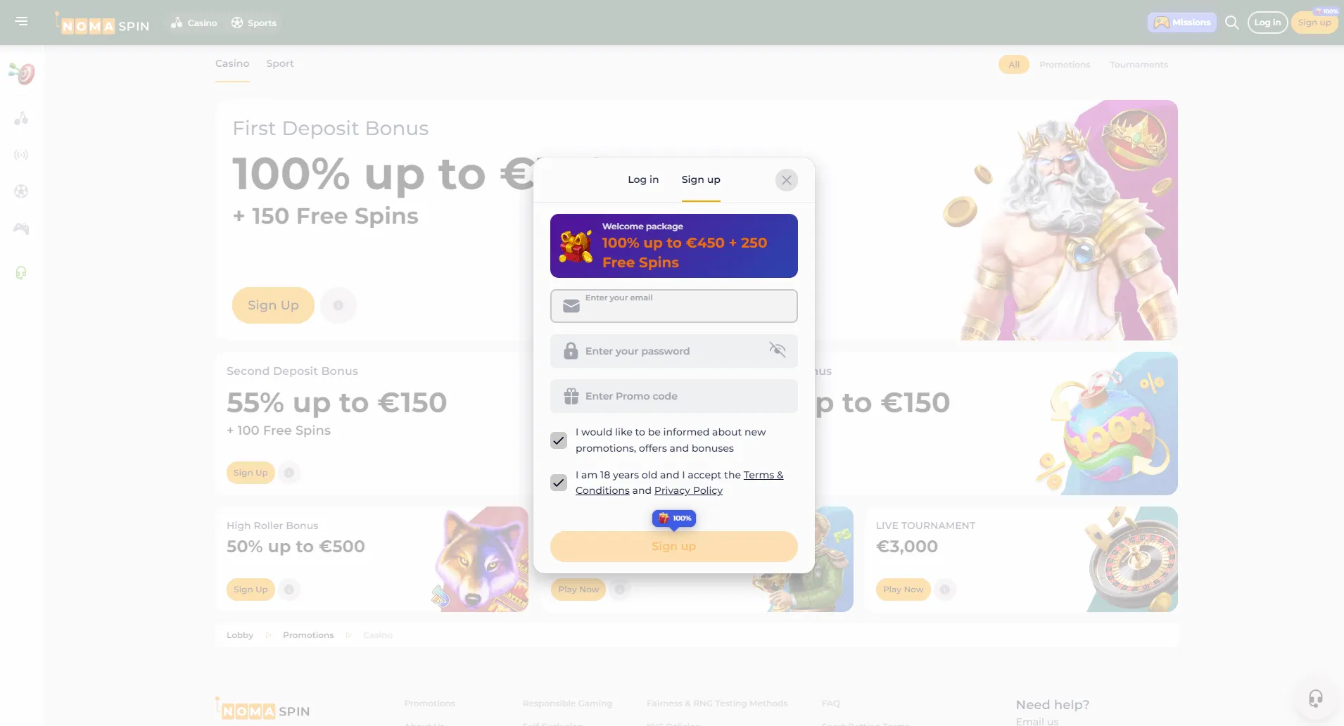 Nomaspin Nederland – Officiële Online Casino 2026 image 2