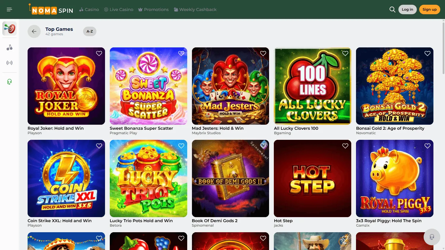 Nomaspin Nederland – Officiële Online Casino 2026 image 3
